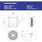 Iliving Silver 16 inch Shutter Exhaust Attic Garage Grow Fan with 3 Speed Thermostat 6 ft. 3 Plugs Cord ILG8SF16V-T - alternate 3